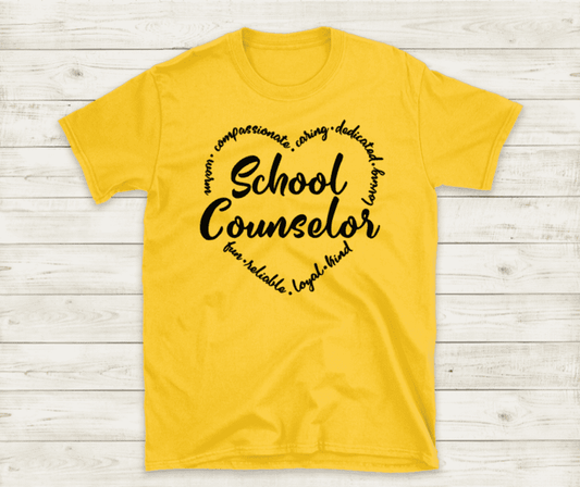 School Counselor Shirt, Counselor Gifts, Counselor T Shirt, Best Counselor Shirt, Crew Neck Shirts,