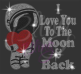 I Love You to the Moon & Back Shirt, Valentine Gifts, Valentine Shirt, Valentine Day Shirt, Rhinestone Valentine Shirt