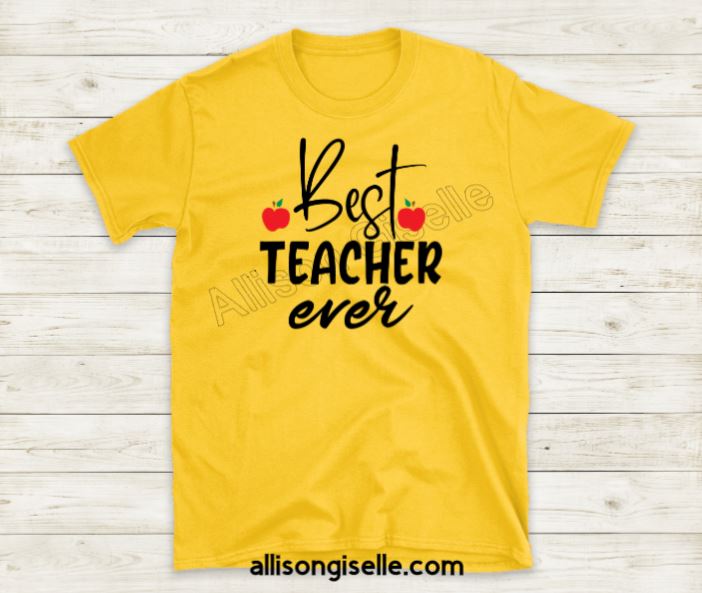 Best Teacher Ever Shirts, Shirt For Teacher, Teacher Shirt, Teacher t shirt, Crew Neck Shirt, Teacher Gifts, Gift For Teacher