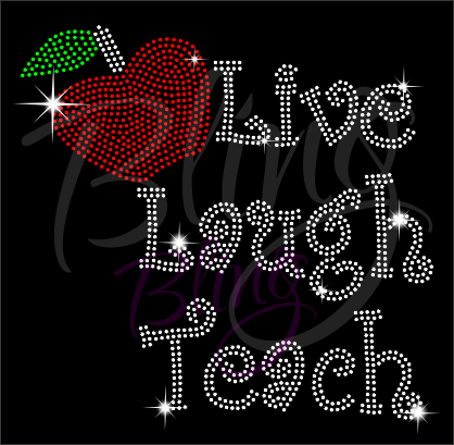 Live Laugh Teach Shirt, Teacher t Shirt, Teacher Shirts, Gift For Teacher, Shirt For Teacher, Teacher Shirt, Crew Neck Shirt, Teacher Gifts