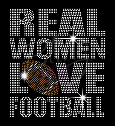 Real Women Love Football Shirt, Football Rhinestone Shirt, Football t shirt, Football Gift, Football Season Shirt, Rhinestone Football Shirt