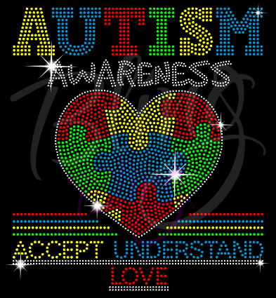 Autism Shirt, Autism Awareness shirts, Rhinestone Autism Shirt, Kid Autism Shirt, Autism Awareness Shirt