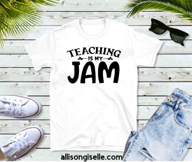 Teaching Is My Jam Shirts, Shirt For Teacher, Teacher Shirt, Teacher t shirt, Crew Neck Shirt, Teacher Gifts, Gift For Teacher