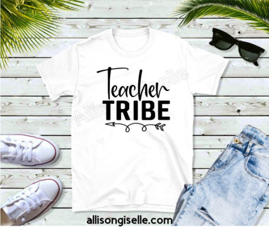 Teacher Tribe Shirts, Shirt For Teacher, Teacher Shirt, Teacher t shirt, Crew Neck Shirt, Teacher Gifts, Gift For Teacher
