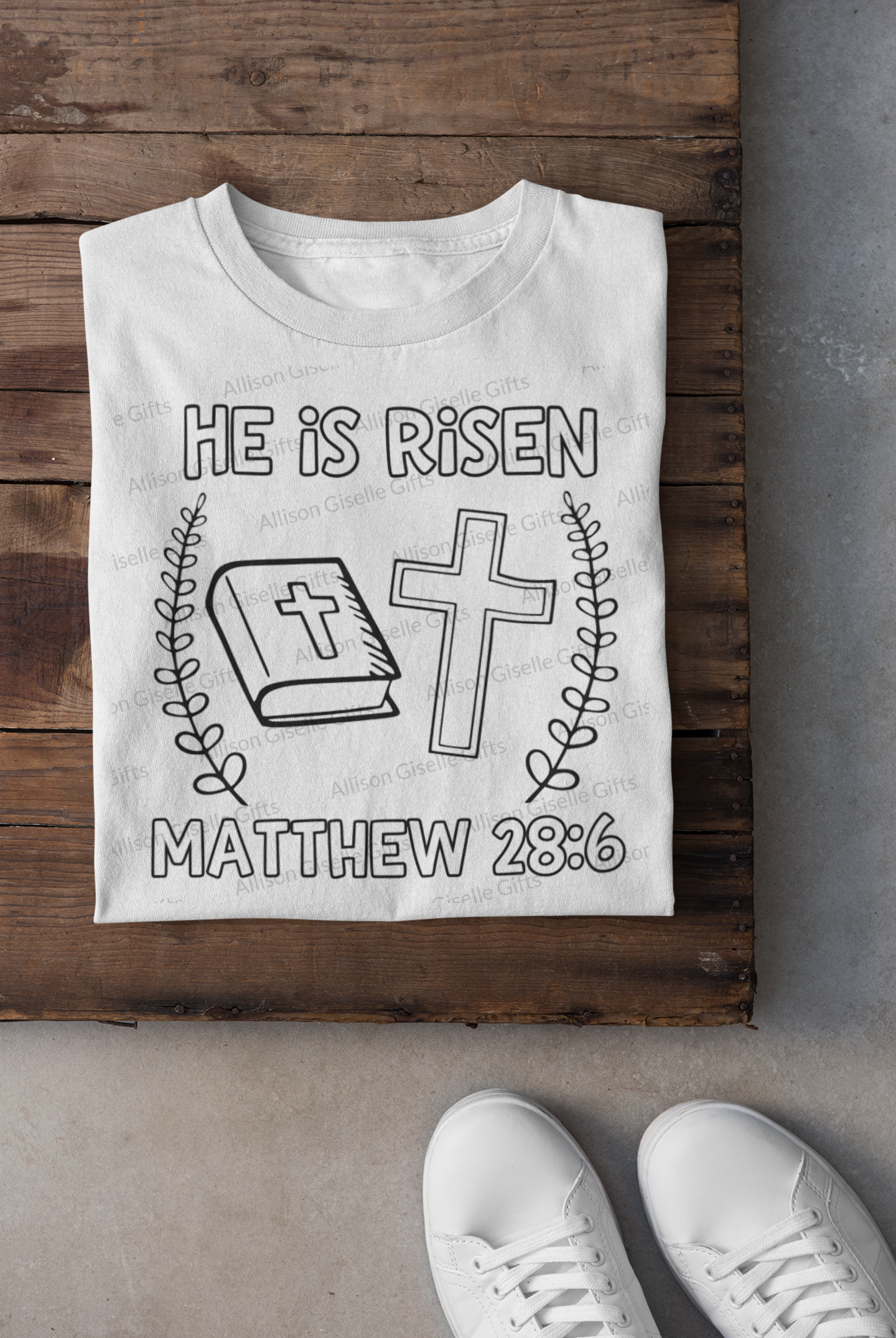 He Is Risen Shirts, Easter Basket, Coloring Shirts, Easter Kid Shirts