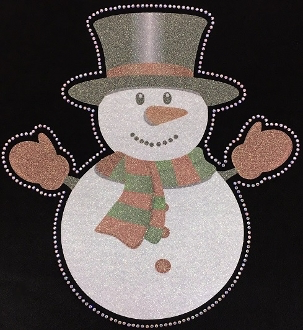 Frosty Snowman Rhinestone Shirt, Snowman Shirt, Christmas Shirt, Rhinestone Shirts, School Christmas t Shirts, Ugly Sweater