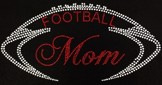 Football Mom Shirt, Football Shirt, Football Rhinestone Shirt , Football t shirt, Football Gift, Football Season Shirt