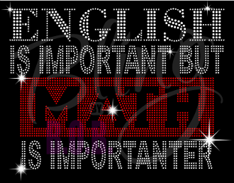 English Is Important But Math Is Importanter Shirt, Teacher t Shirt, Teacher Shirts, Gift For Teacher, Shirt For Teacher, Teacher Shirt, Teacher Gifts