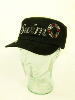 Swim Rhinestone Hat, Swim Hat, Rhinestone Hat, Embroidered Hats, Rhinestone Cap, Hats, Caps