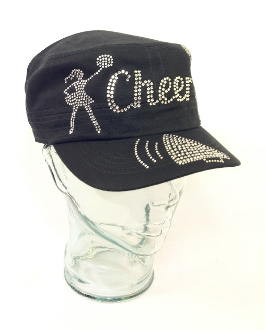 Cheer Rhinestone Hat, Cheer Hat, Rhinestone Hat, Embroidered Hats, Rhinestone Cap, Hats, Caps