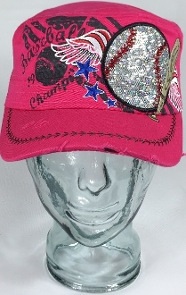 Baseball Wings Hat, Baseball Hat, Rhinestone Hat, Embroidered Hats, Rhinestone Cap, Hats, Caps