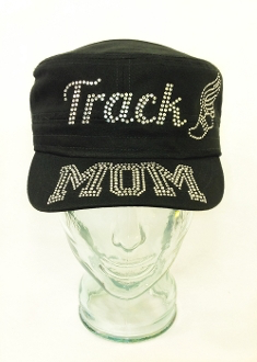 Track Mom Rhinestone Hat, Track Hat, Rhinestone Hat, Embroidered Hats, Rhinestone Cap, Hats, Caps
