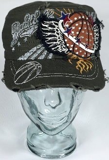 Basketball Wings Hat, Basketball Hat, Rhinestone Hat, Embroidered Hats, Rhinestone Cap, Hats, Caps