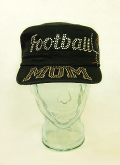 Football Mom Rhinestone Hat, Football Hat, Rhinestone Hat, Embroidered Hats, Rhinestone Cap, Hats, Caps
