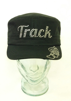 Track Rhinestone Hat, Track Hat, Rhinestone Hat, Embroidered Hats, Rhinestone Cap, Hats, Caps