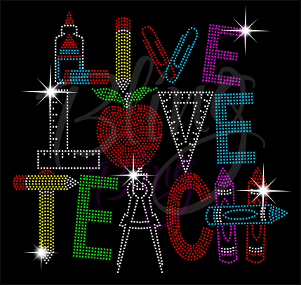 Live Love Teach Shirt, Teacher t Shirt, Teacher Shirts, Gift For Teacher, Shirt For Teacher, Teacher Shirt, Crew Neck Shirt, Teacher Gifts