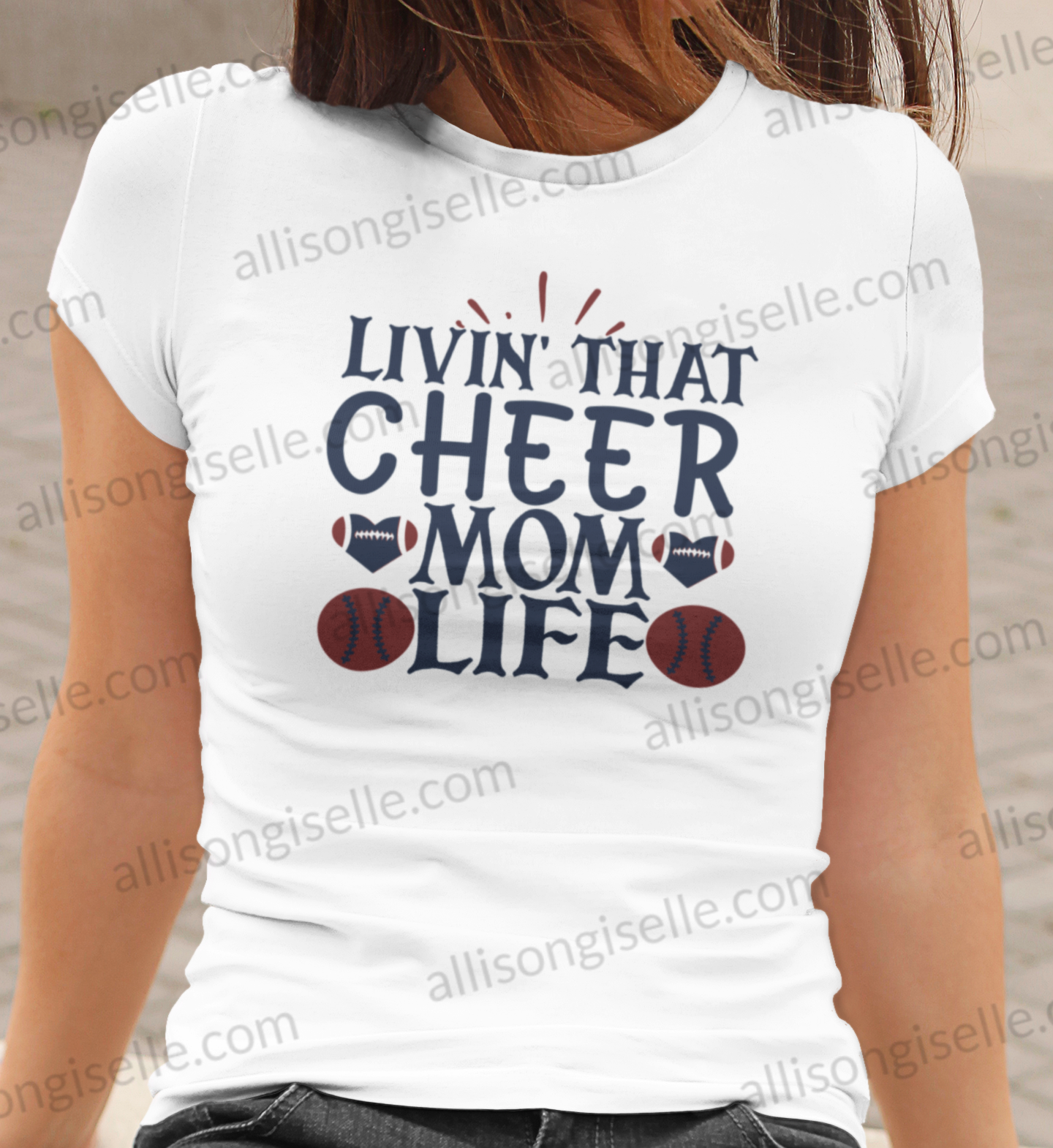 Livin That Cheer Mom Life Shirt, Adult Cheer Shirts, Cheer Shirt Adult, Cheerleader Shirt, Cheer Mom Shirt